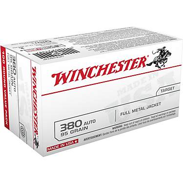 Winchester Full Metal Jacket .380 Automatic 95-Grain Ammunition