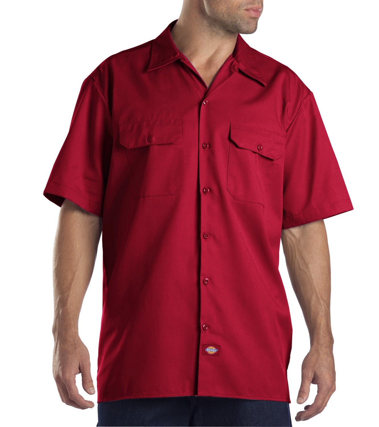 Dickies Men's Short Sleeve Work Shirt                                                                                            - view number 1 selected