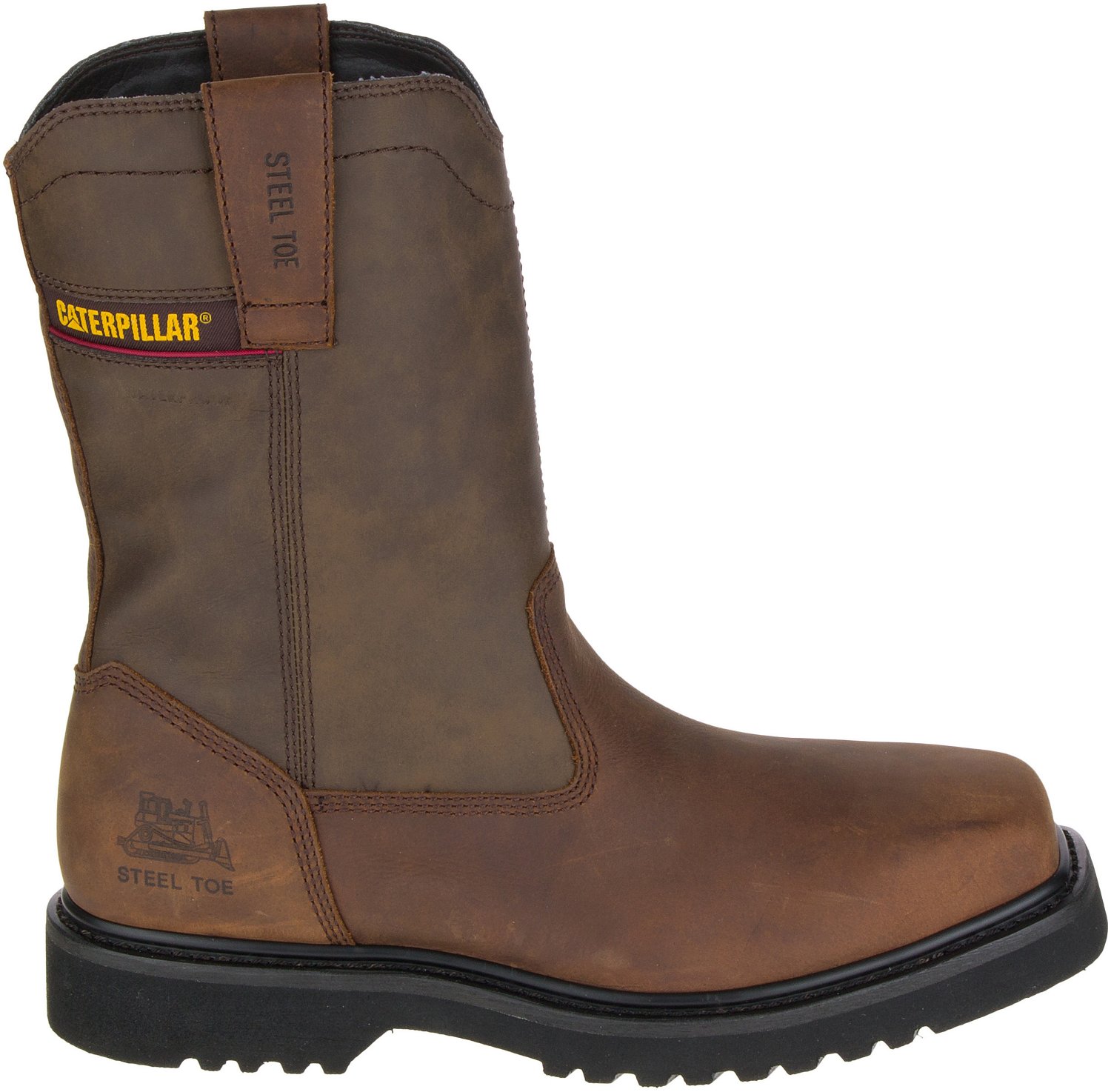 Cat Footwear Men s Hudson EH Steel Toe Wellington Work Boots Academy