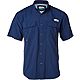 Magellan Outdoors Men's Laguna Madre Solid Short Sleeve Fishing Shirt                                                            - view number 1 selected
