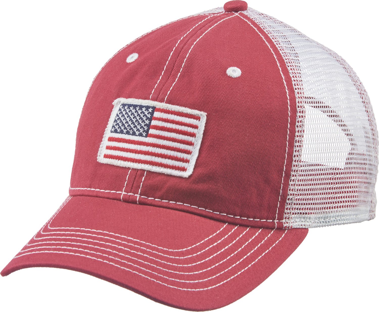 Academy Sports + Outdoors Men's American Flag Trucker Hat Academy