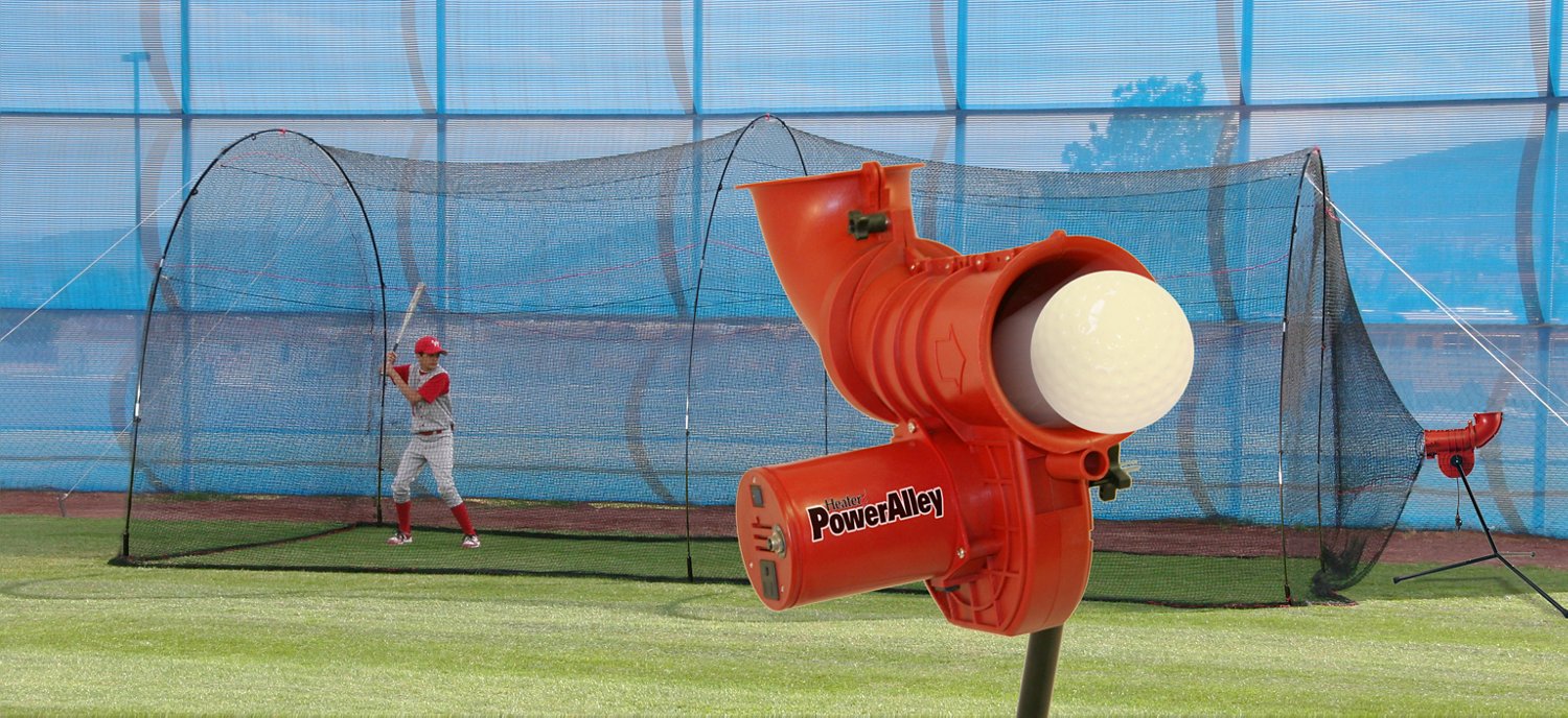Heater Sports Power Alley 11 in Softball Pitching Machine and Power