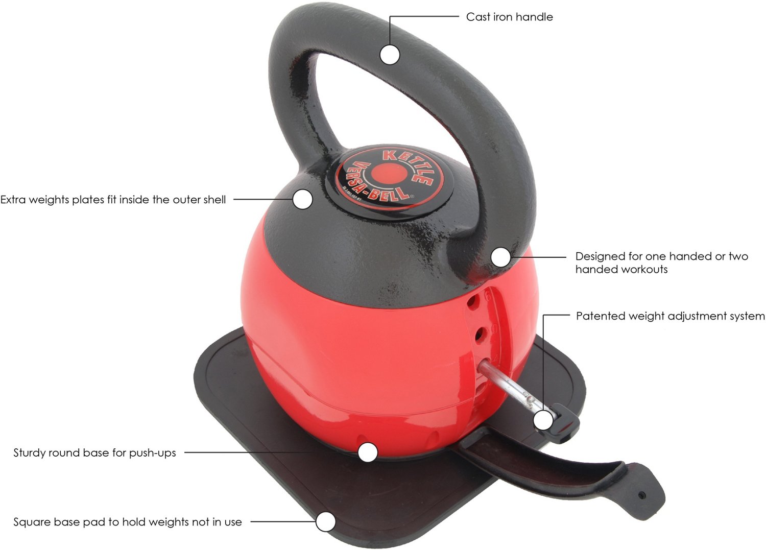 Stamina® 36 lb. Adjustable Kettle Versa-Bell® - view number 3
