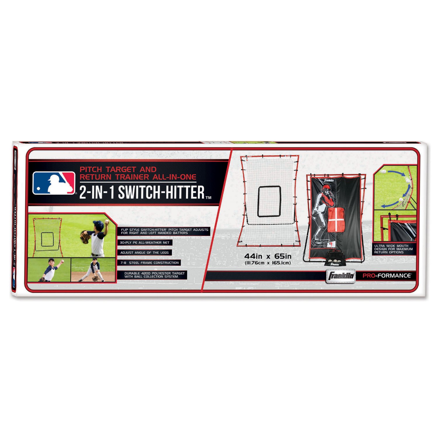 Franklin MLB 65" 2-in-1 Flyback Multiposition Return Trainer                                                                     - view number 5