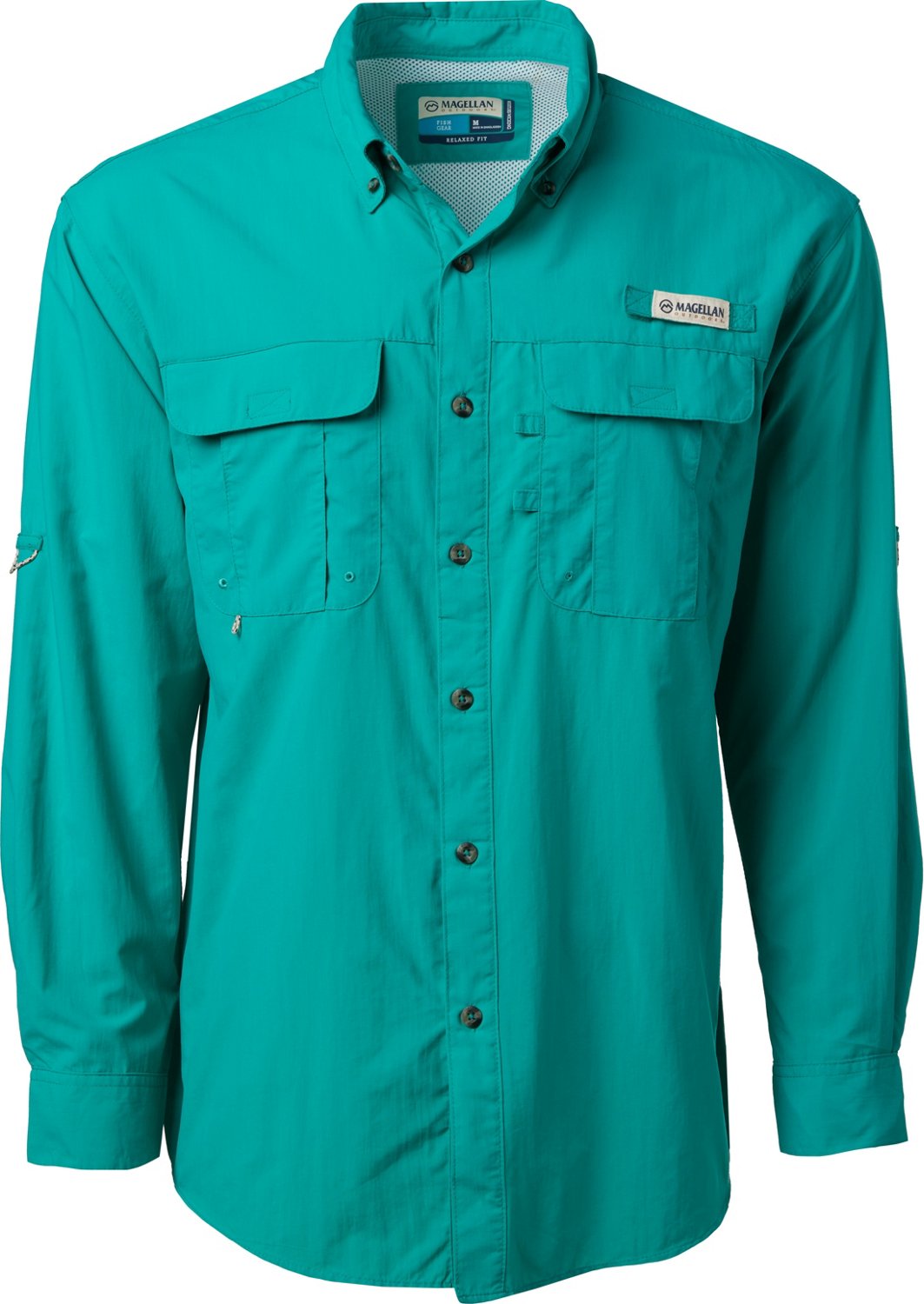 Magellan Outdoors Men's Laguna Madre Solid Long Sleeve Fishing Shirt