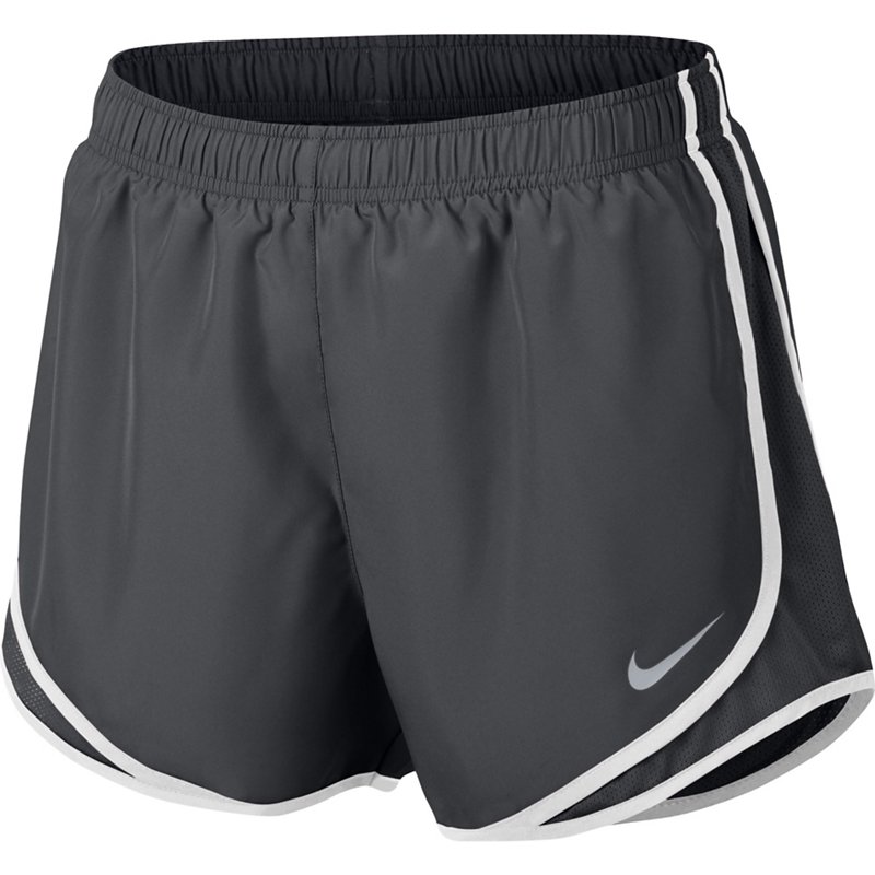 Nike Women's Dry Tempo Shorts Anthracite/Anthracite/White, Large - Women's Running Btms at Academy Sports