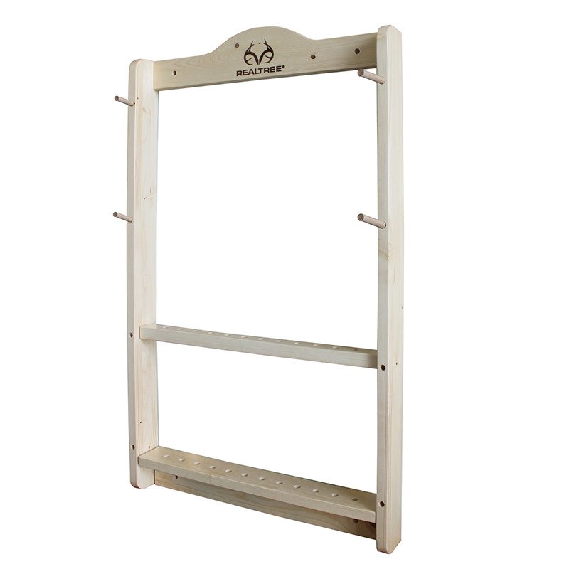 Rush Creek™ Realtree 2-Compound Bow and 12-Arrow Wall Storage Rack