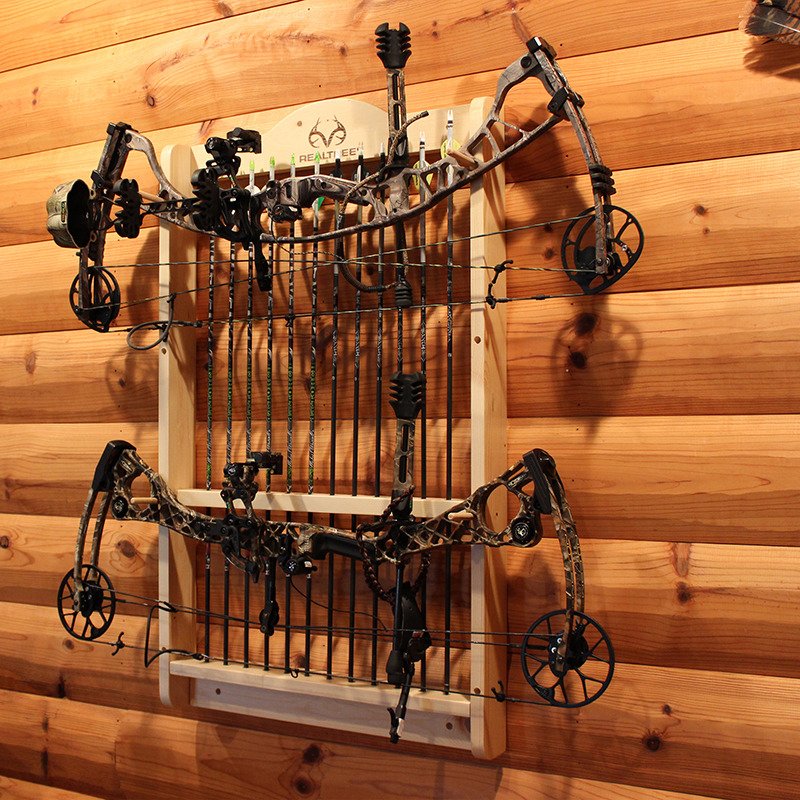 Rush Creek™ Realtree 2-Compound Bow and 12-Arrow Wall Storage Rack                                                             - view number 2