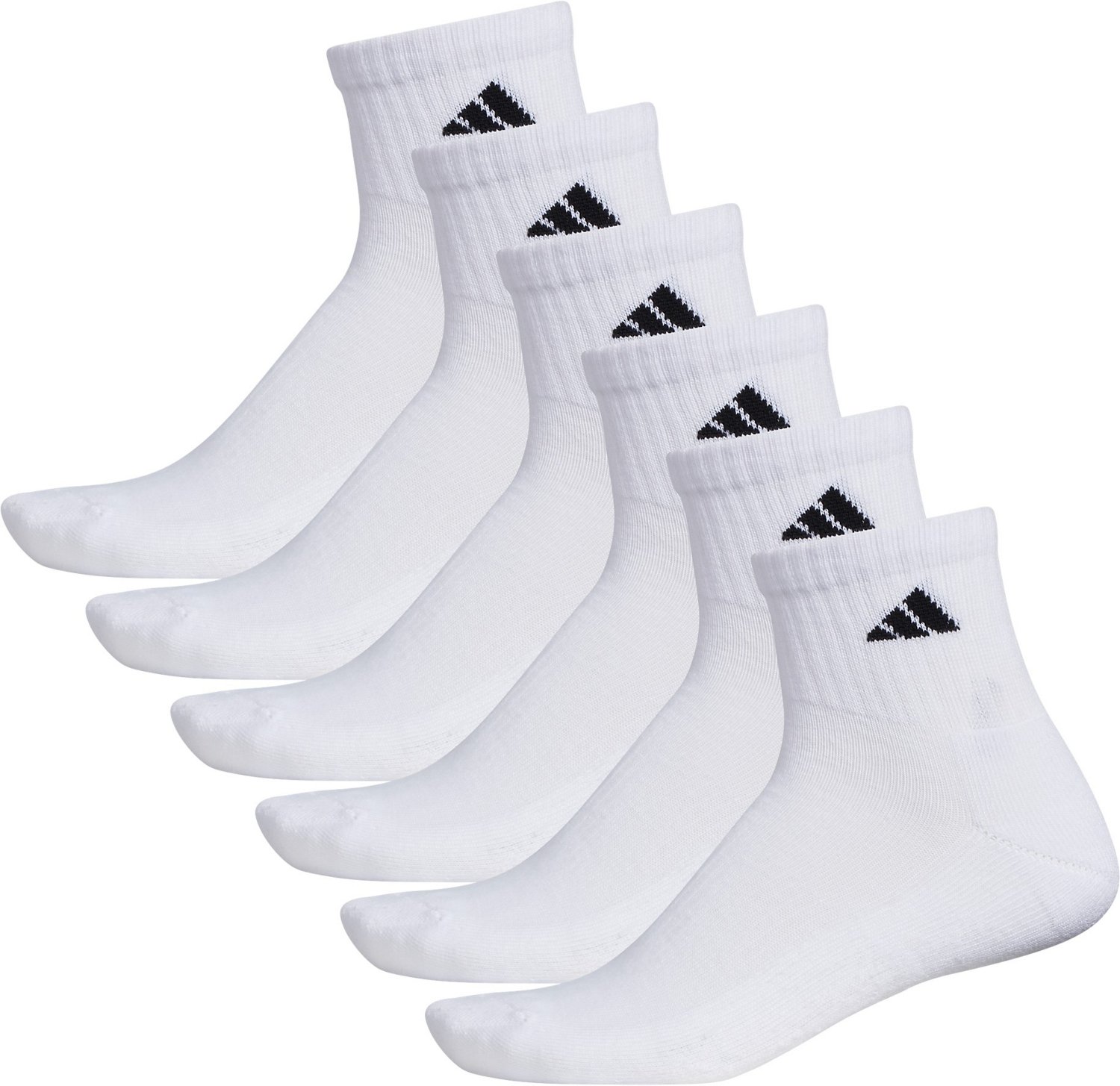 adidas Men's climalite Quarter Socks 6 Pack - view number 2