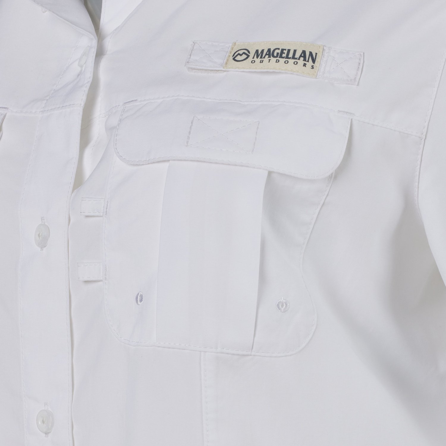 Magellan Outdoors Women's Fishing Shirt- size XS Aqua Green Short Sleeve  Pockets