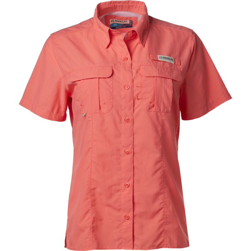 Magellan Outdoors Women's Laguna Madre Fishing Shirt Sugar Coral, X-Small - Women's Fishing Tops at Academy Sports
