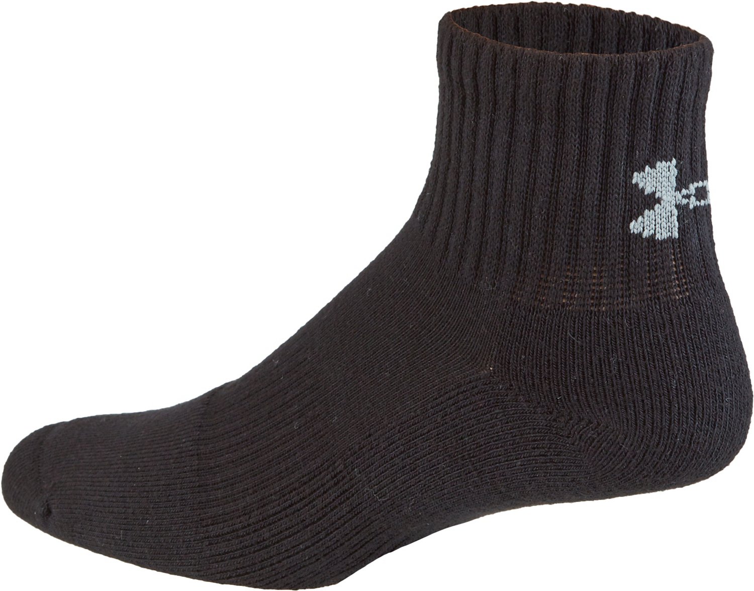 Under Armour Men's Charged Cotton 2.0 Quarter Socks 6 Pack Academy