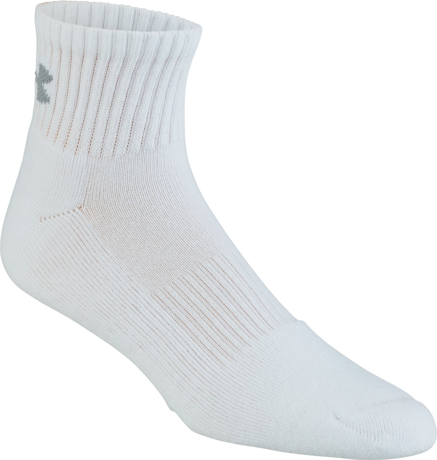 Under Armour Men's Charged Cotton 2.0 Quarter Socks 6 Pack Academy