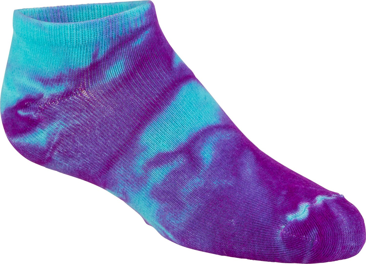 BCG Girls' True Bright Tie-Dye Low-Cut Socks 6 Pack - view number 2