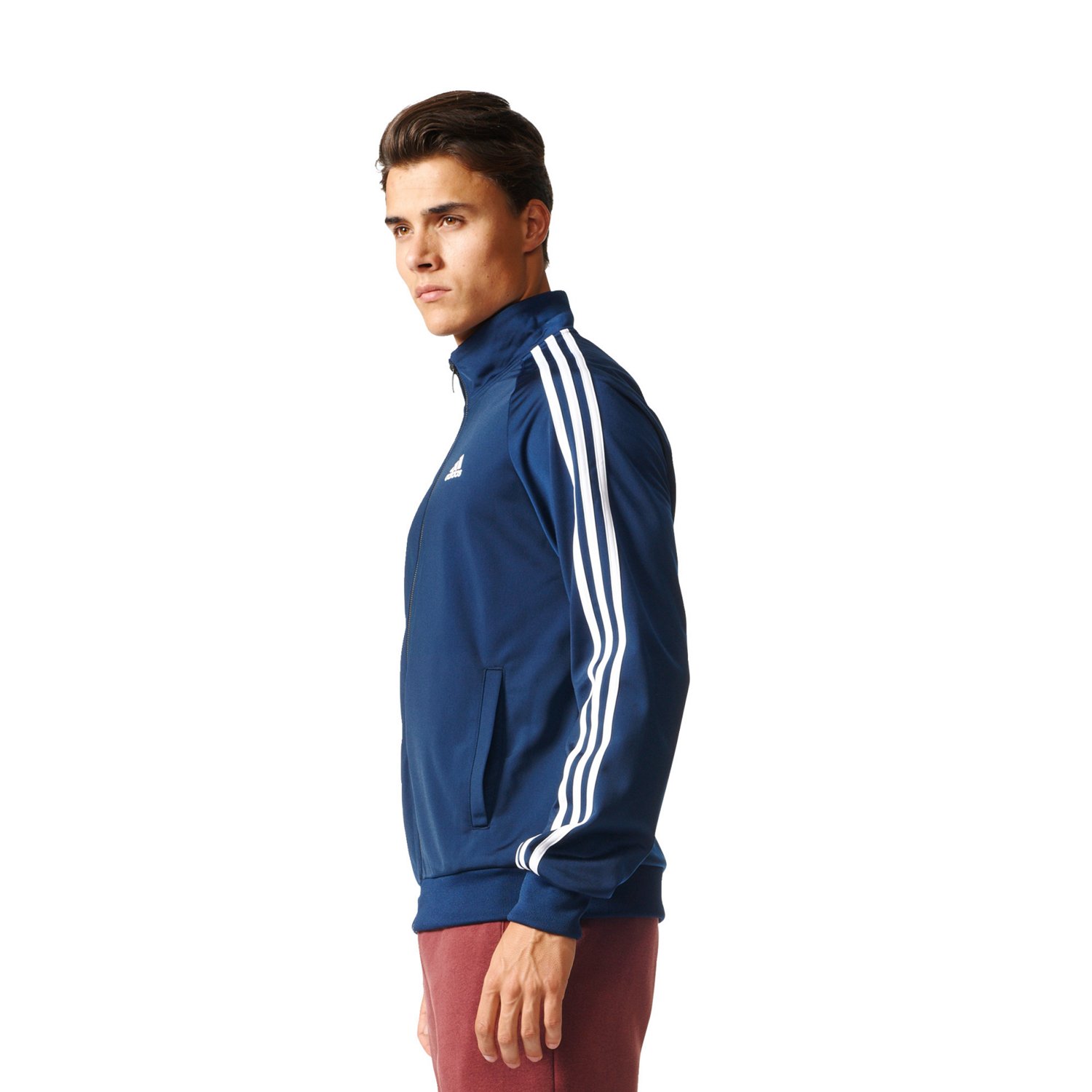 adidas Men's Essentials 3-Stripe Tricot Track Jacket                                                                             - view number 6