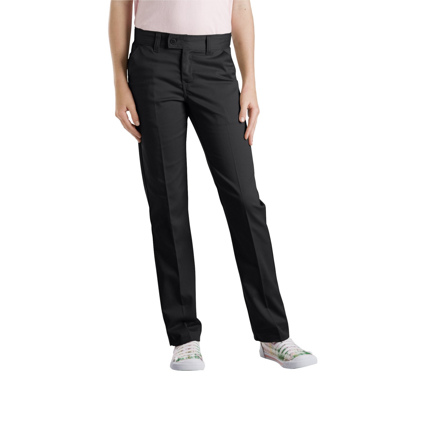 Dickies Girls' Slim Fit Straight Leg Stretch Uniform Pant | Academy