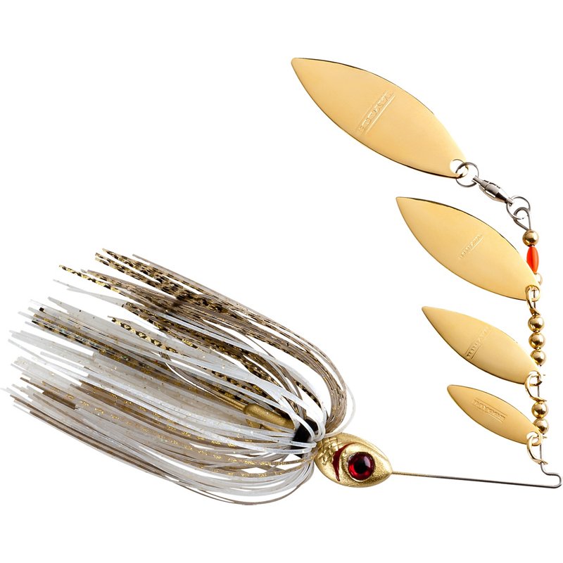 BOOYAH Super Shad 3/8 oz Multi Willow Blade Spinnerbait Gold - Frsh Water Wire Baits at Academy Sports
