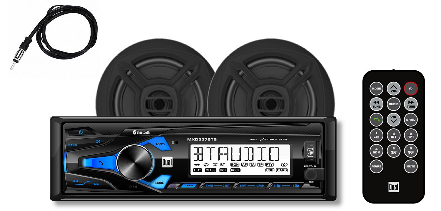 Dual Digital Media Receiver with Bluetooth and Speakers Set Academy