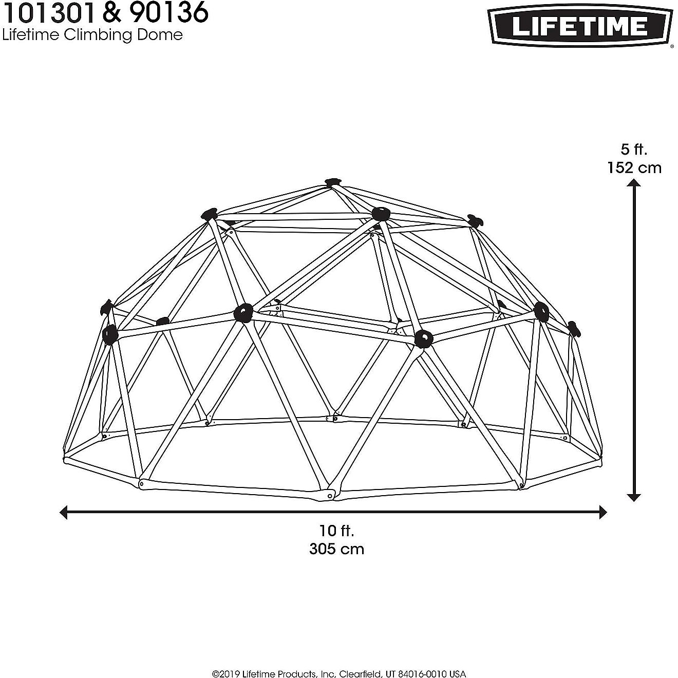 Lifetime Kids' Metal Dome Climber                                                                                                - view number 3