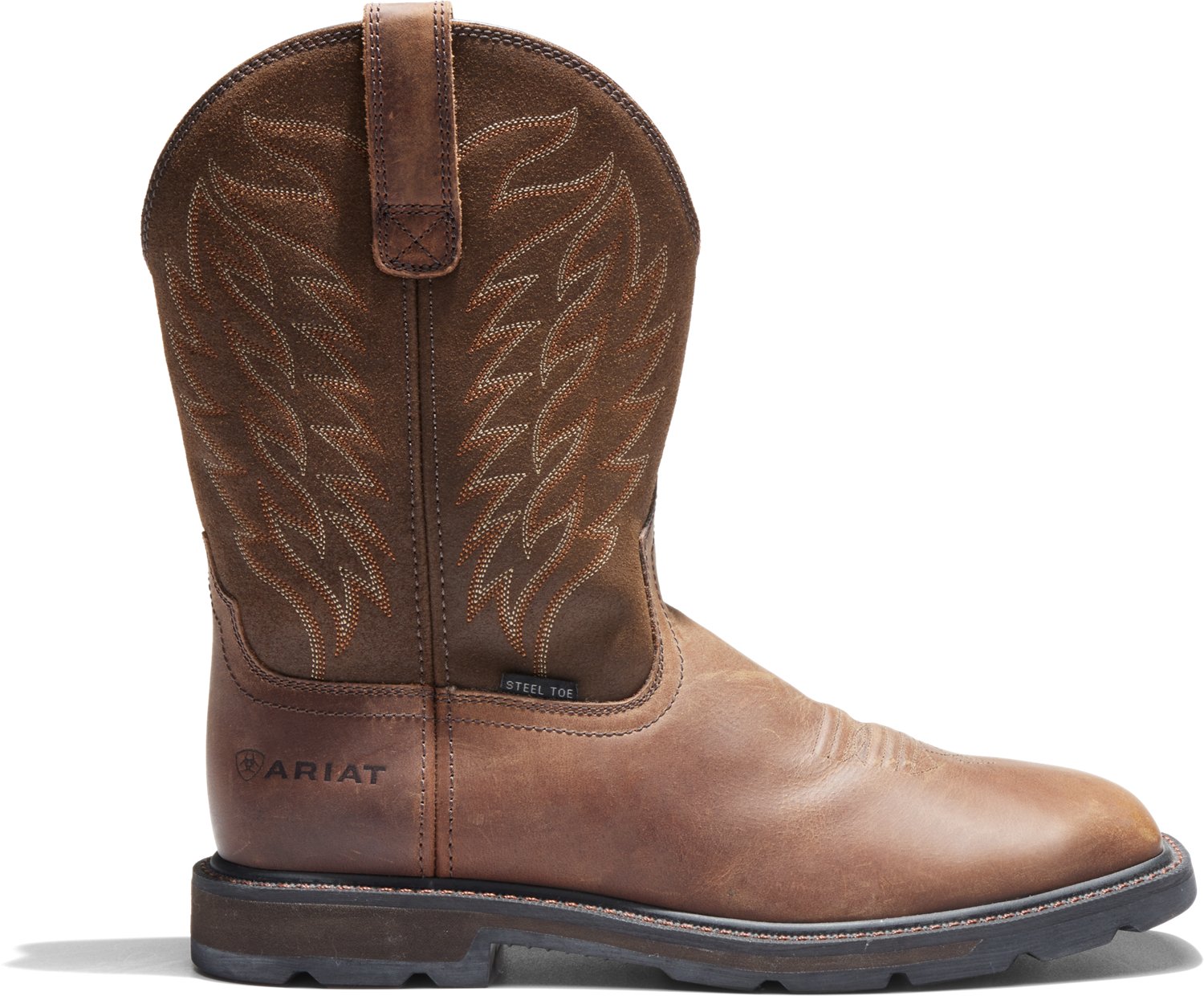 Ariat Men s Manvel EH Steel Toe Wellington Work Boots Academy