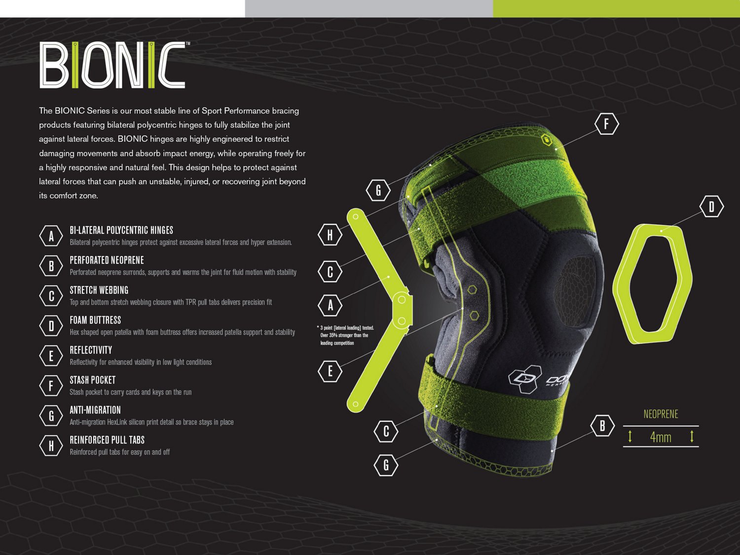 Compex Performance Men's Bionic Knee Brace                                                                                       - view number 4