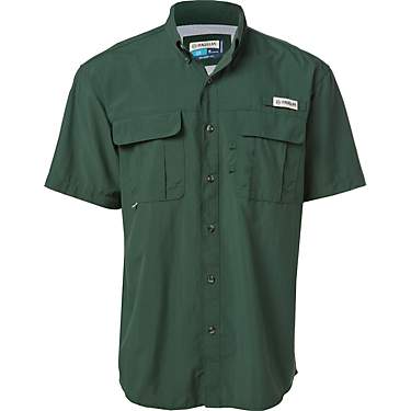 Magellan Outdoors Men's Laguna Madre Solid Short Sleeve Fishing Shirt                                                           