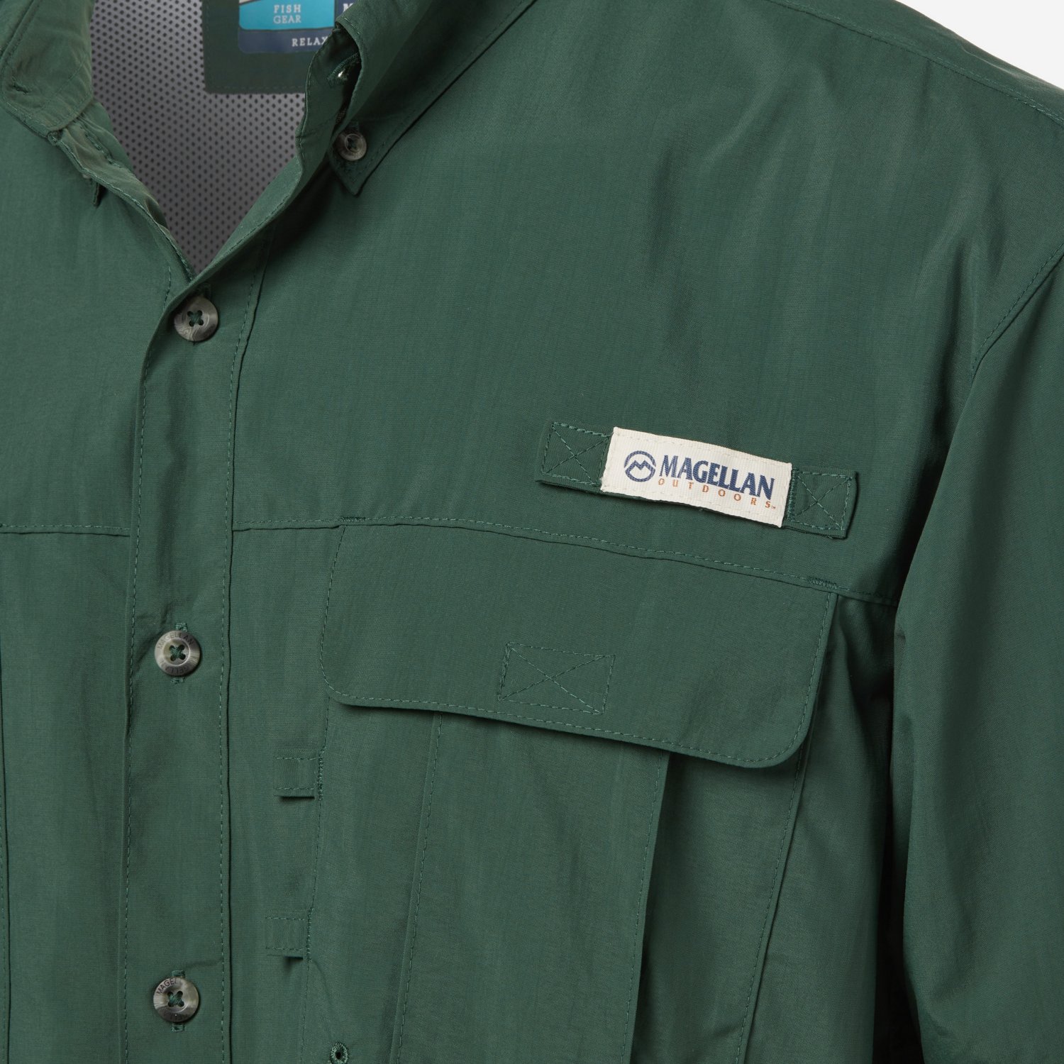 Magellan Outdoors Men's Laguna Madre Solid Short Sleeve Fishing Shirt - view number 5