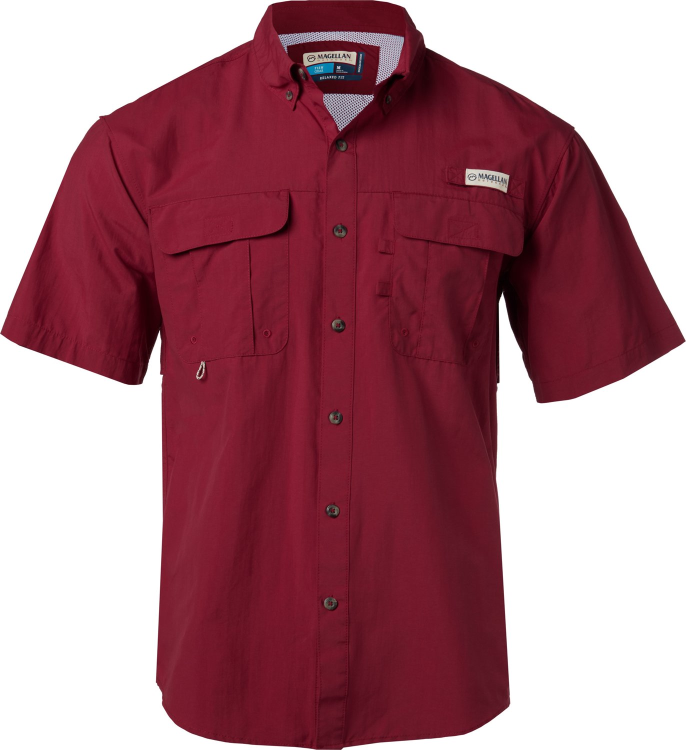 Magellan Outdoors Men's Laguna Madre Solid Short Sleeve Fishing Shirt - view number 1