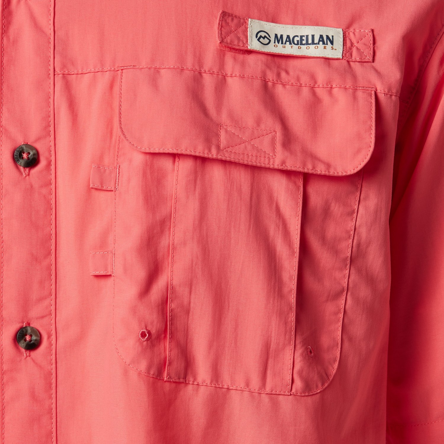 Magellan Outdoors Men's Laguna Madre Solid Short Sleeve Fishing Shirt - view number 3
