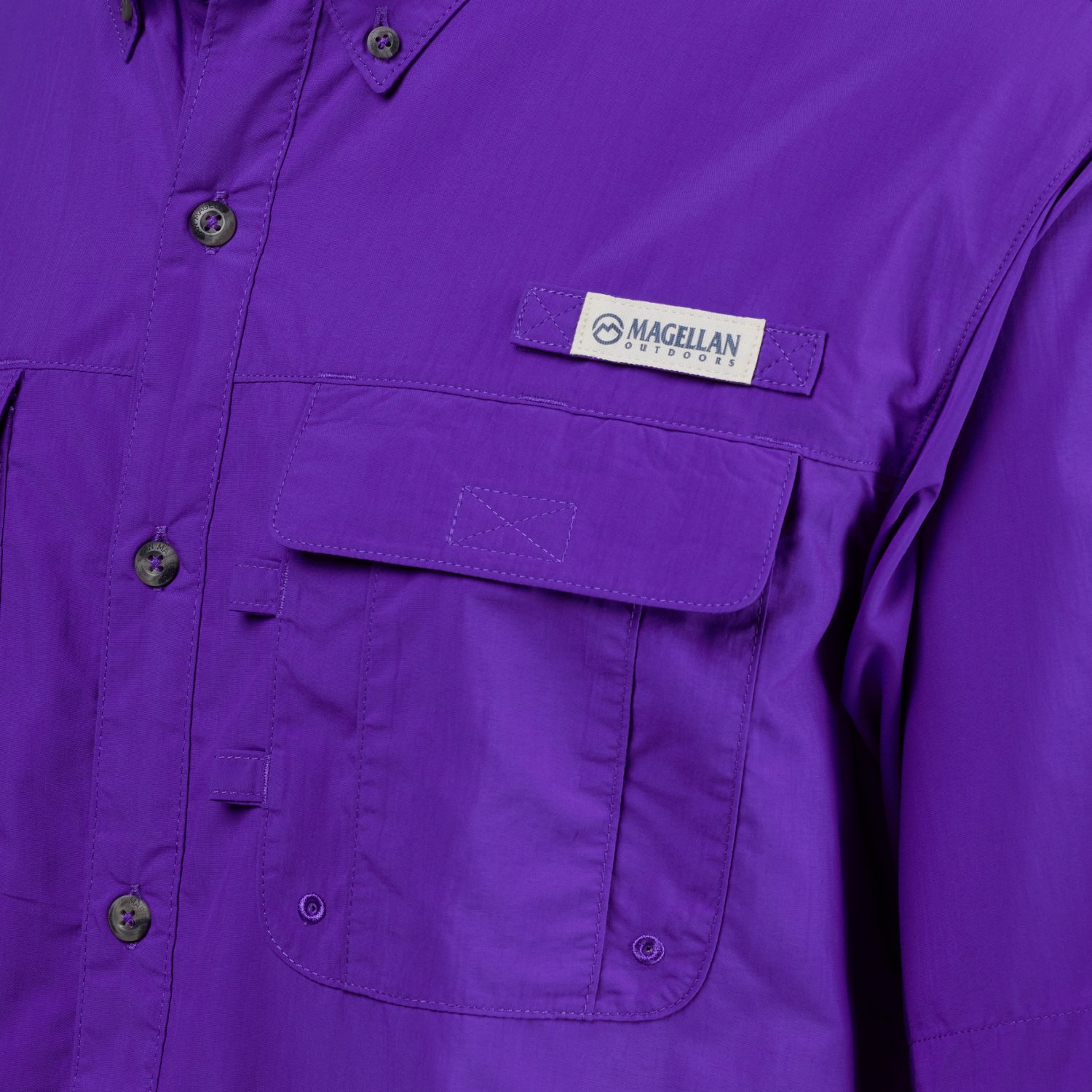 Magellan Outdoors Men's Laguna Madre Solid Short Sleeve Fishing Shirt - view number 3