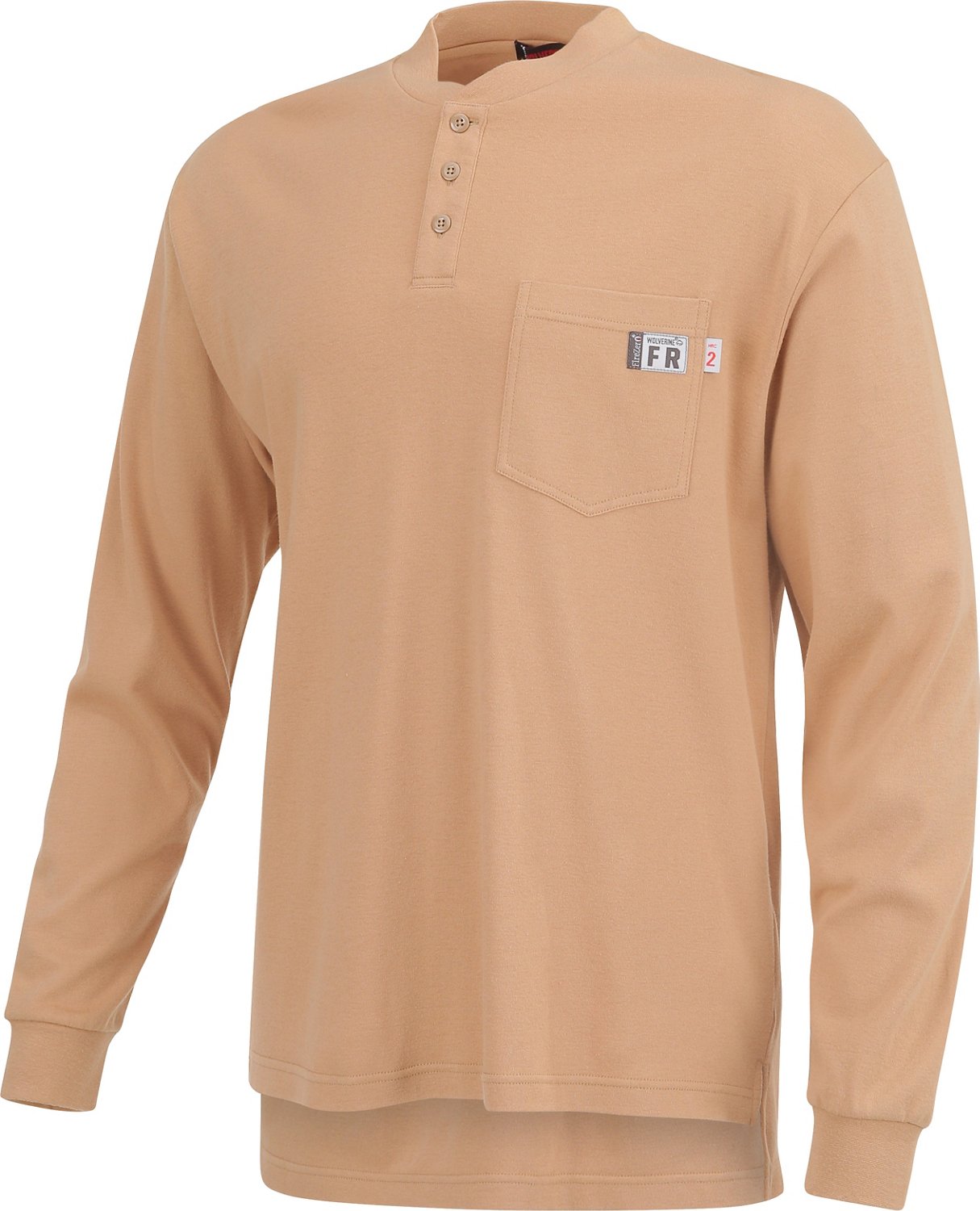 Wolverine Men's Flame Resistant Long Sleeve Henley                                                                               - view number 3