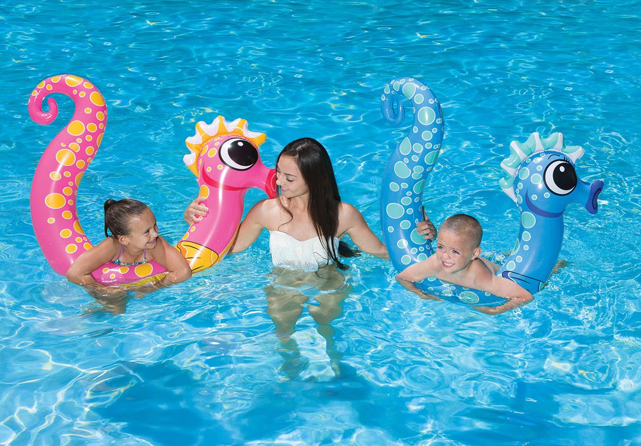 Poolmaster Inflatable Sea Horse Noodles 2-Pack | Hamilton Place
