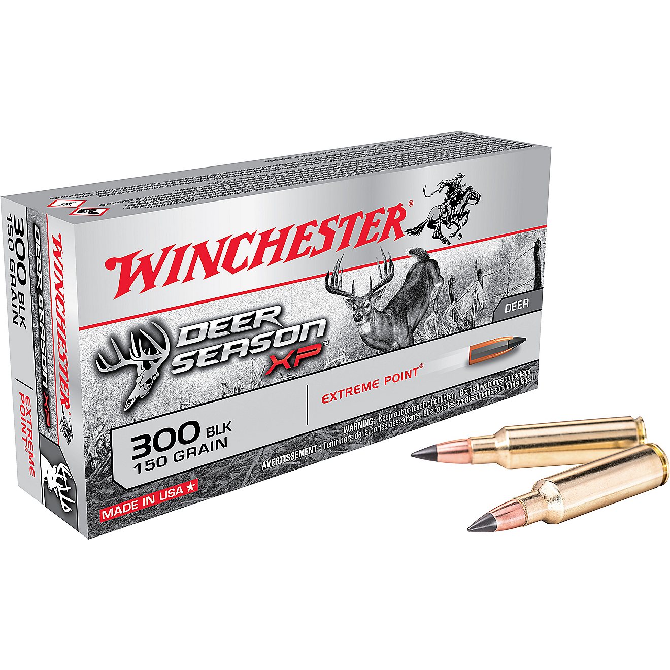 Winchester Deer Season XP 300 Blackout 150-Grain Rifle Ammunition - 20 Rounds                                                    - view number 1
