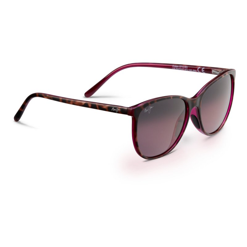 Photos - Wrist Watch Maui Jim Women's Ocean Polarized Sunglasses Purple Dark - Case Sunglasses at Academy Sports RS723-12B