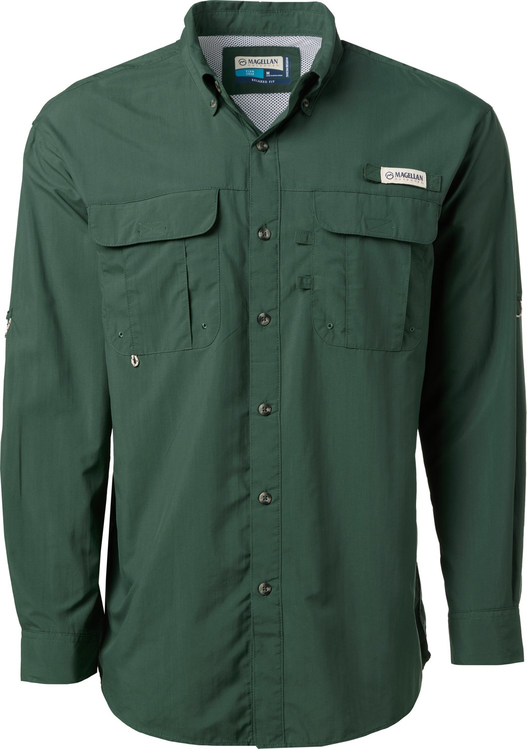 Magellan Outdoors Men's Laguna Madre Solid Long Sleeve Fishing Shirt - view number 3