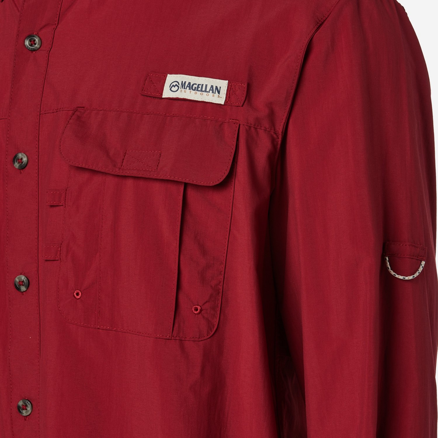 Magellan Outdoors Men's Laguna Madre Solid Long Sleeve Fishing Shirt - view number 3