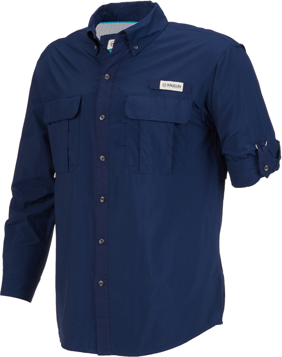 Magellan Outdoors Men's Laguna Madre Solid Long Sleeve Fishing Shirt