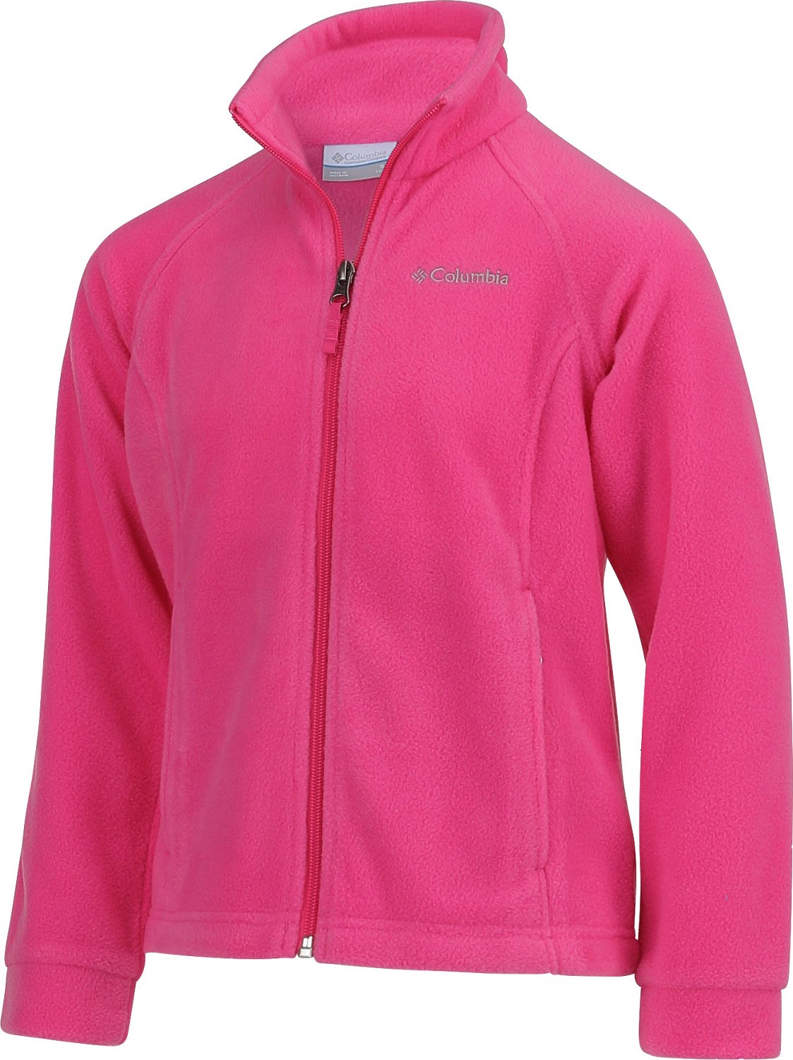 Columbia Sportswear Girls Benton Springs Fleece Jacket Bright Pink