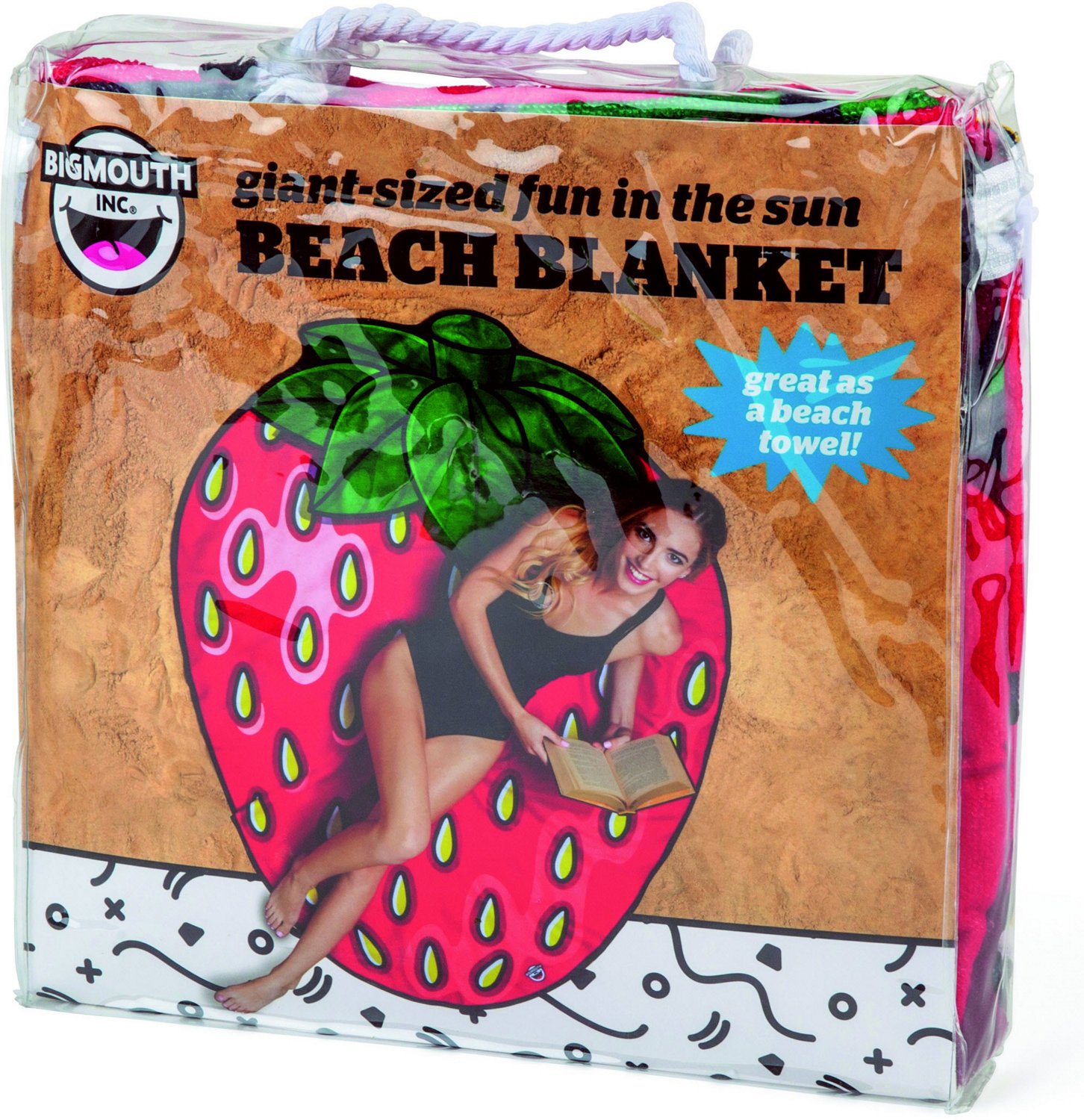 BigMouth Gigantic Strawberry Beach Blanket                                                                                       - view number 3