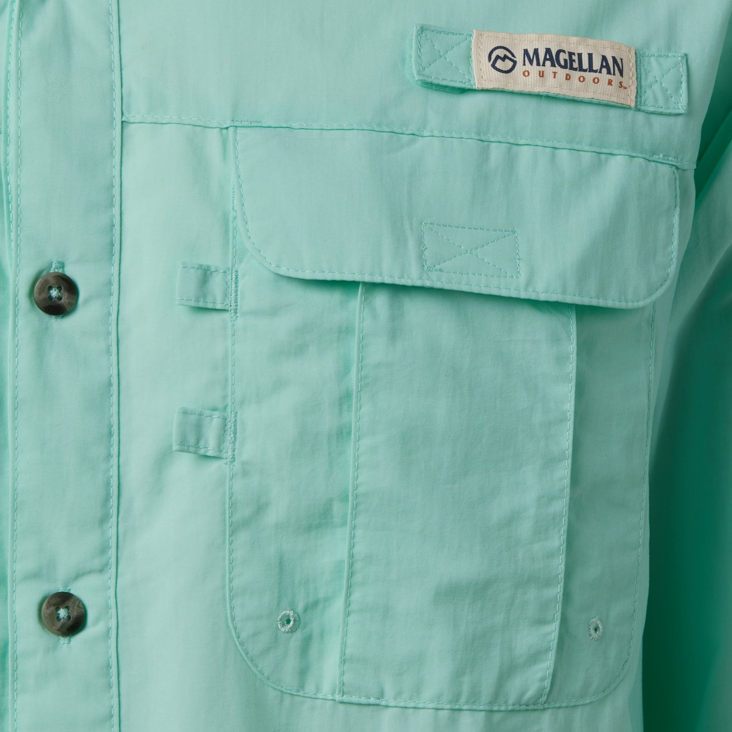 Magellan Outdoors Men's Laguna Madre Solid Long Sleeve Fishing Shirt - view number 3