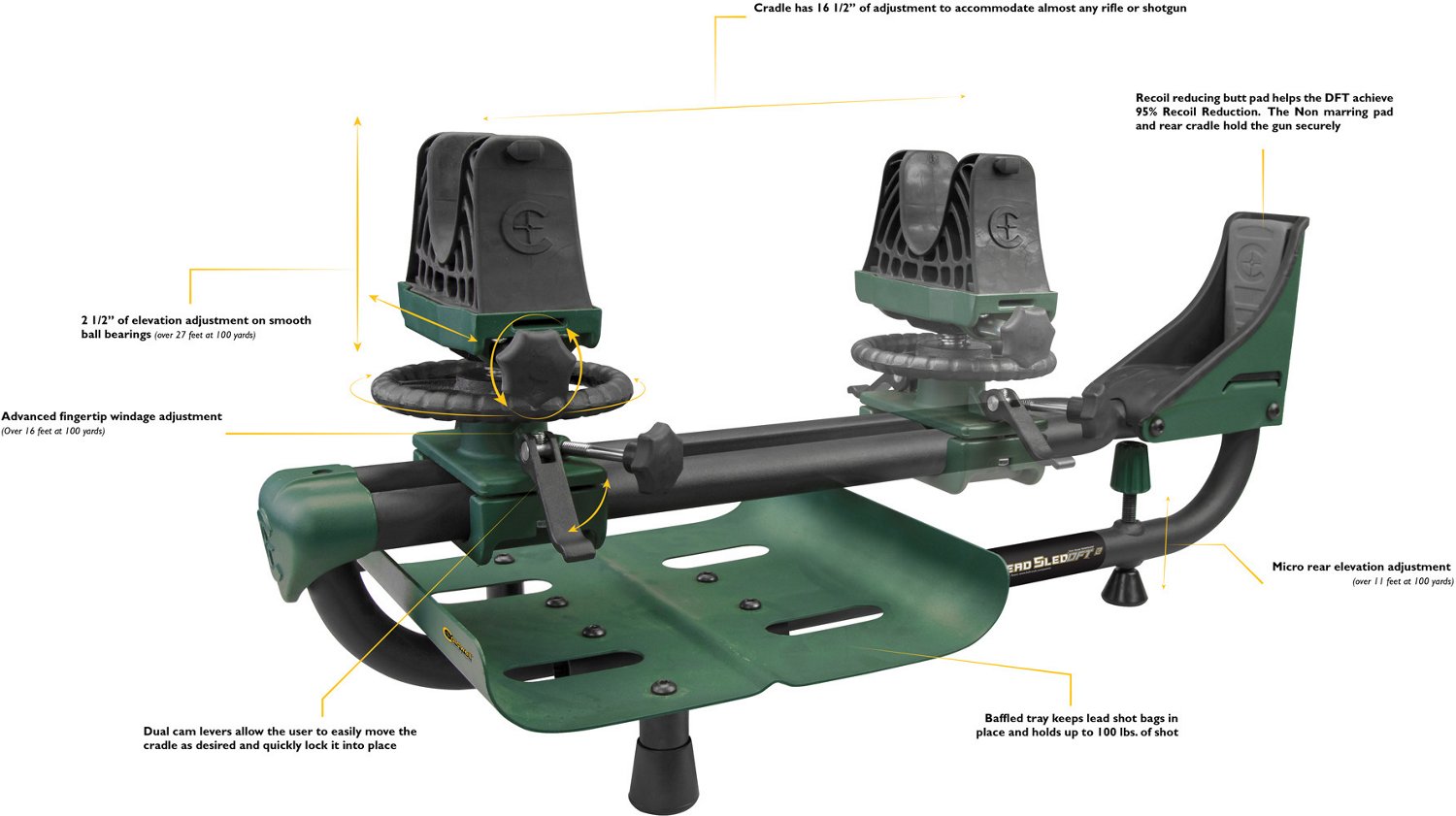 Caldwell Lead Sled DFT 2 Shooting Rest                                                                                           - view number 3