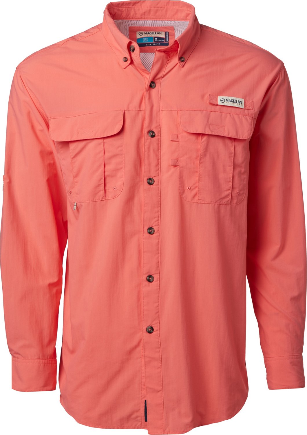 Magellan Outdoors Men's Laguna Madre Solid Long Sleeve Fishing Shirt - view number 1
