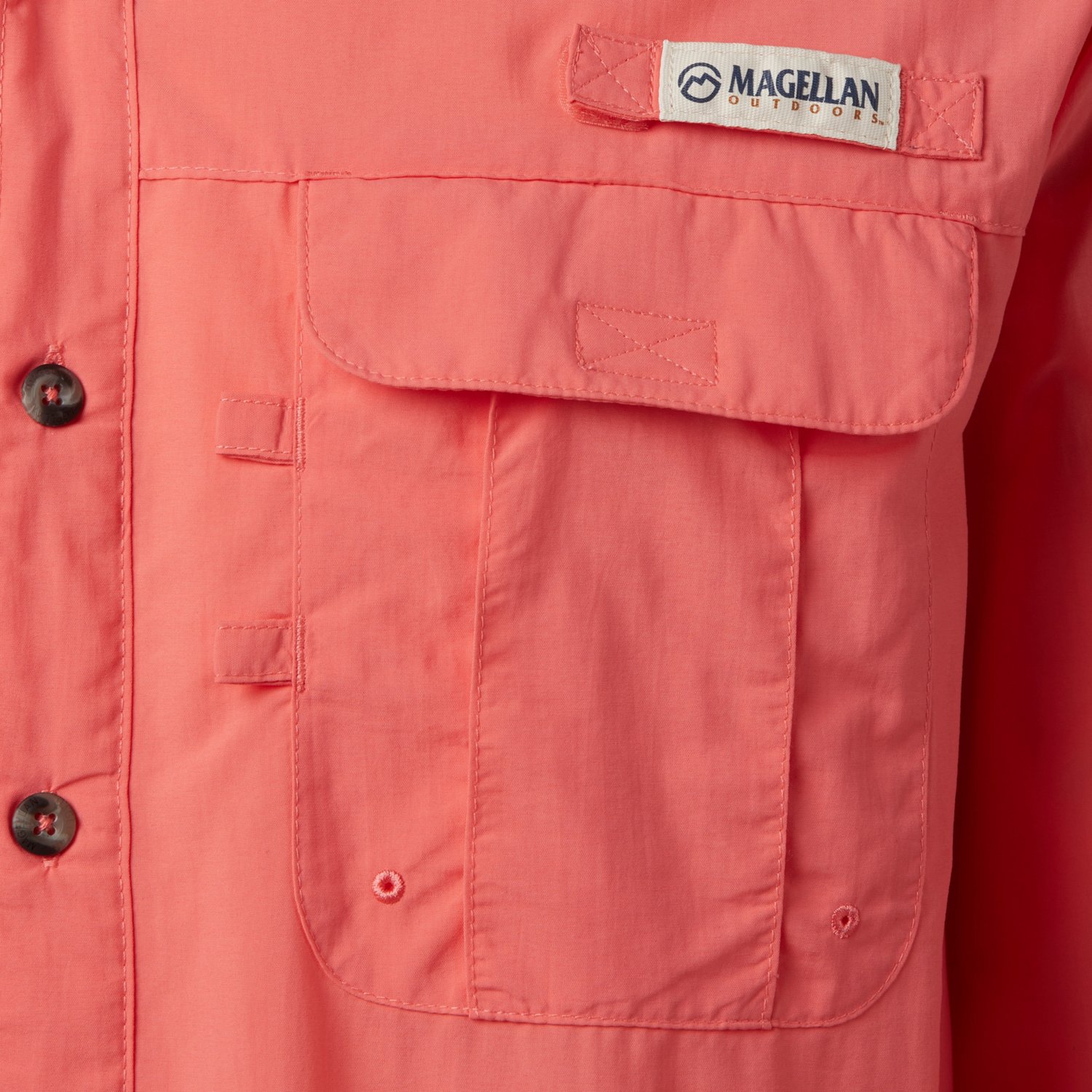 Magellan Outdoors Men's Laguna Madre Solid Long Sleeve Fishing Shirt - view number 3