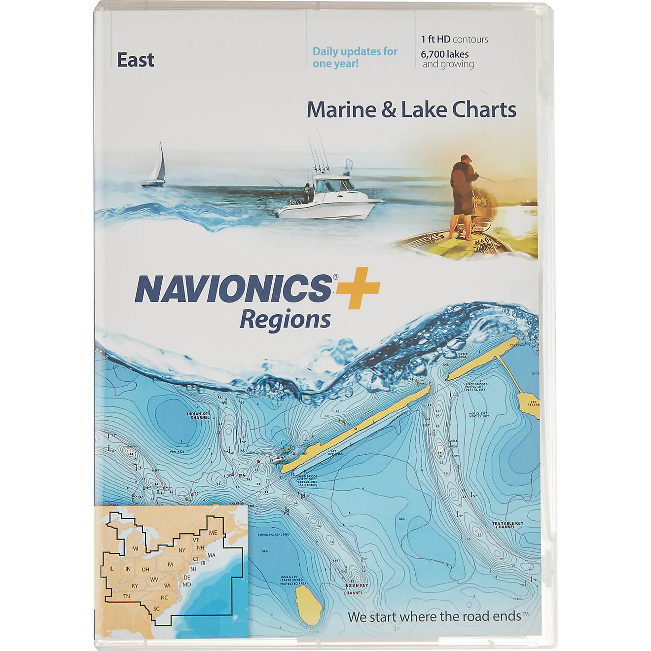 Navionics Regions East Region Marine and Lake Charts and Maps                                                                    - view number 1
