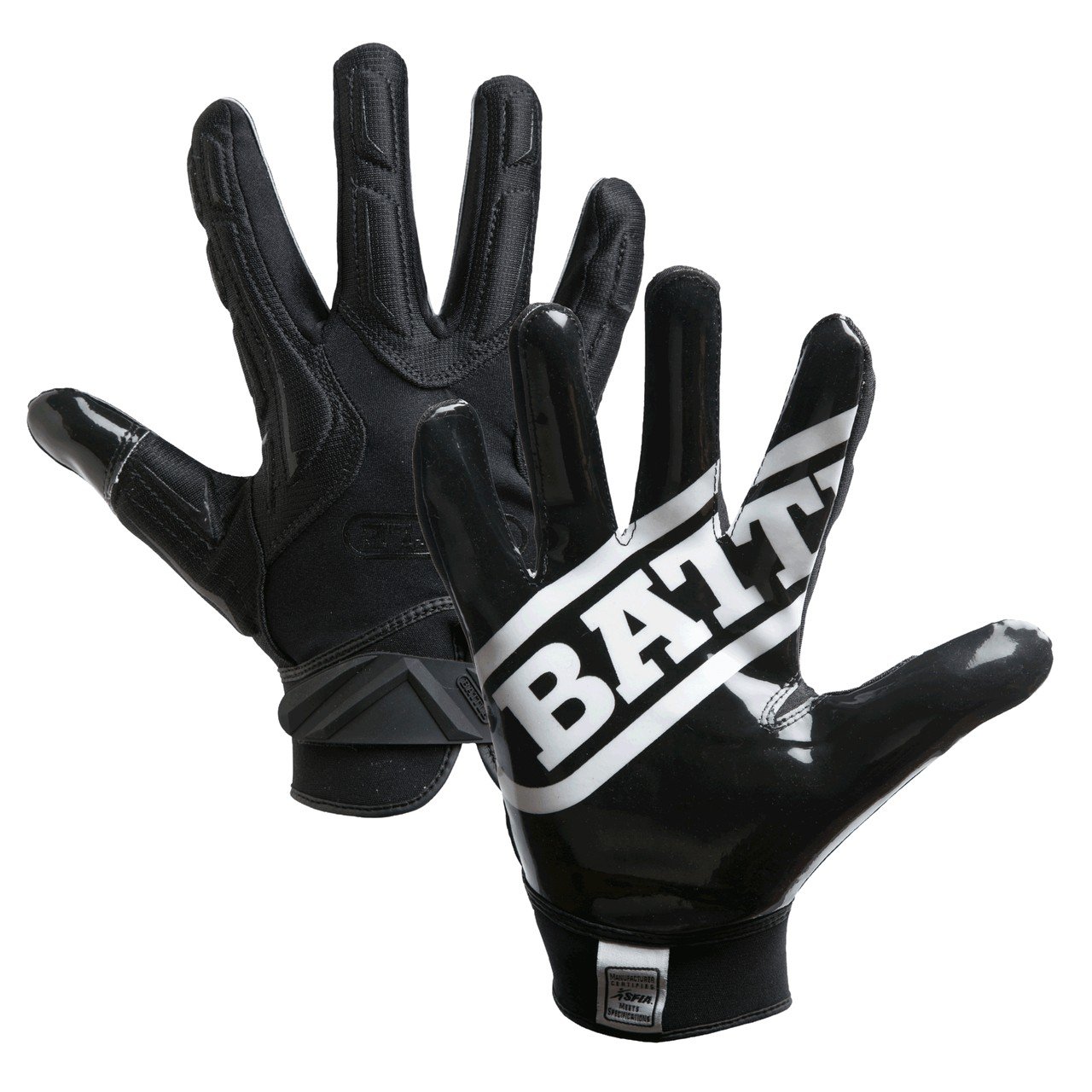 Battle Adults' Hybrid Receiver Football Gloves - view number 1