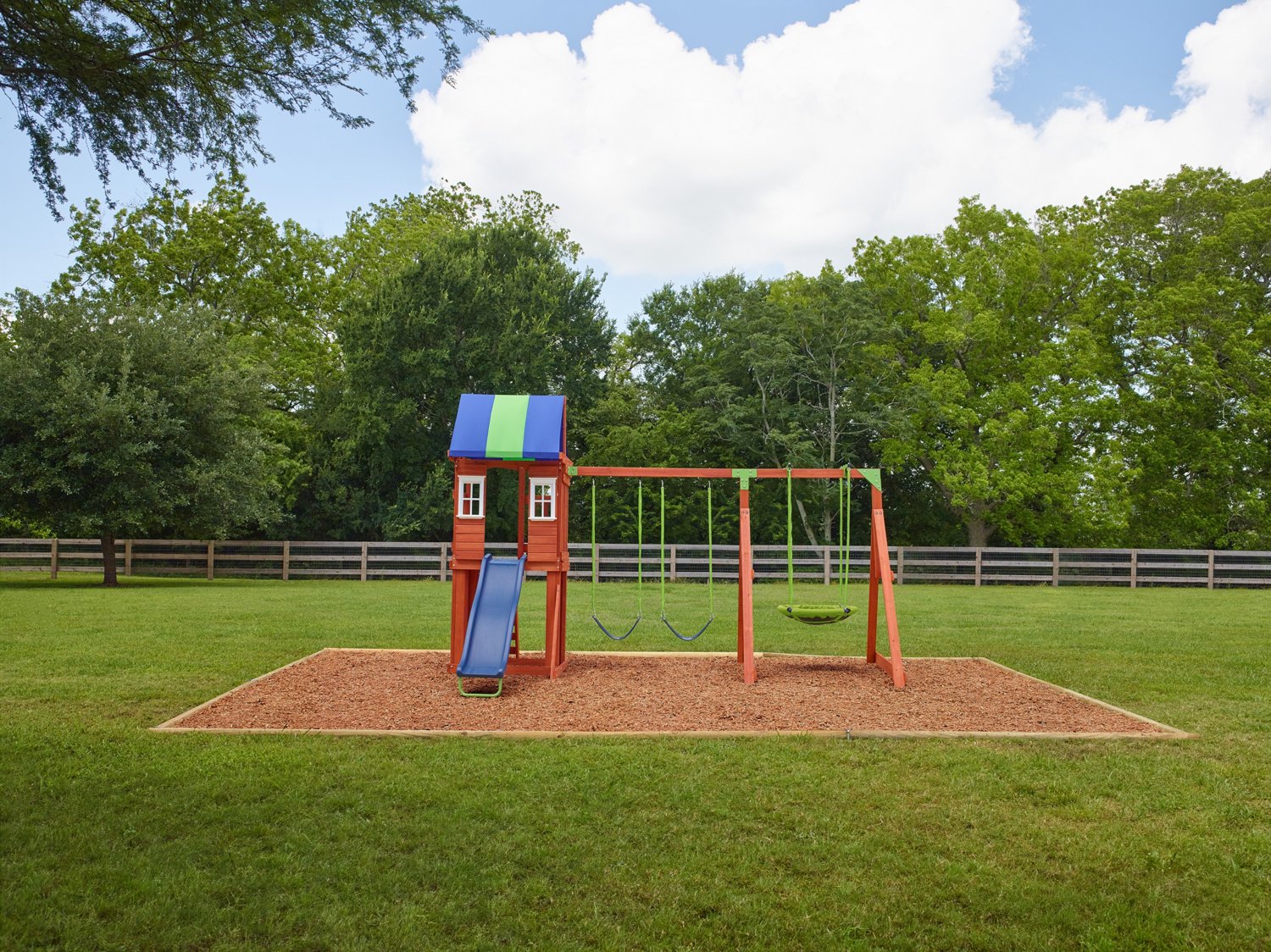 Agame west fork store wooden swing set