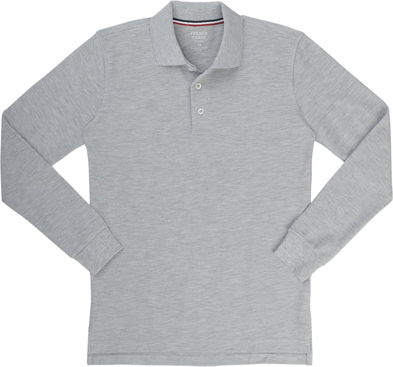 French Toast Boys' Long Sleeve Pique Polo Shirt