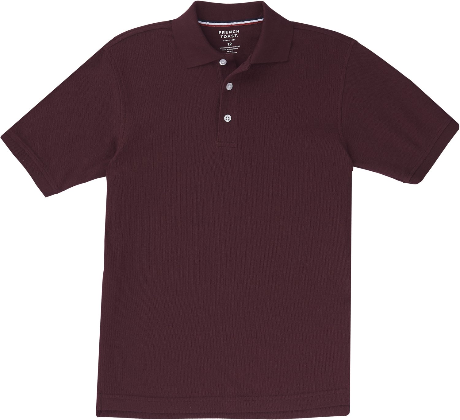 French Toast Boys' Short Sleeve Pique Polo Shirt Academy