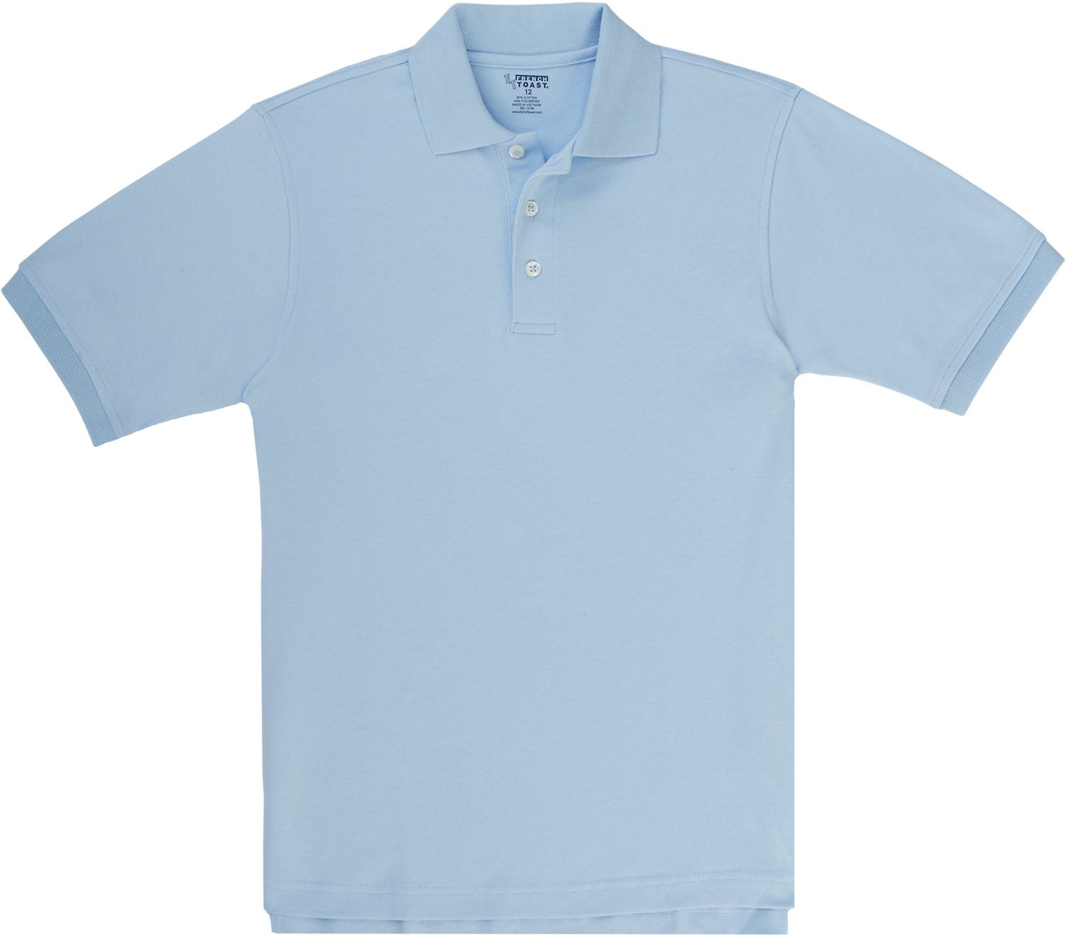 French Toast Boys' Short Sleeve Interlock Knit Polo Shirt - view number 3