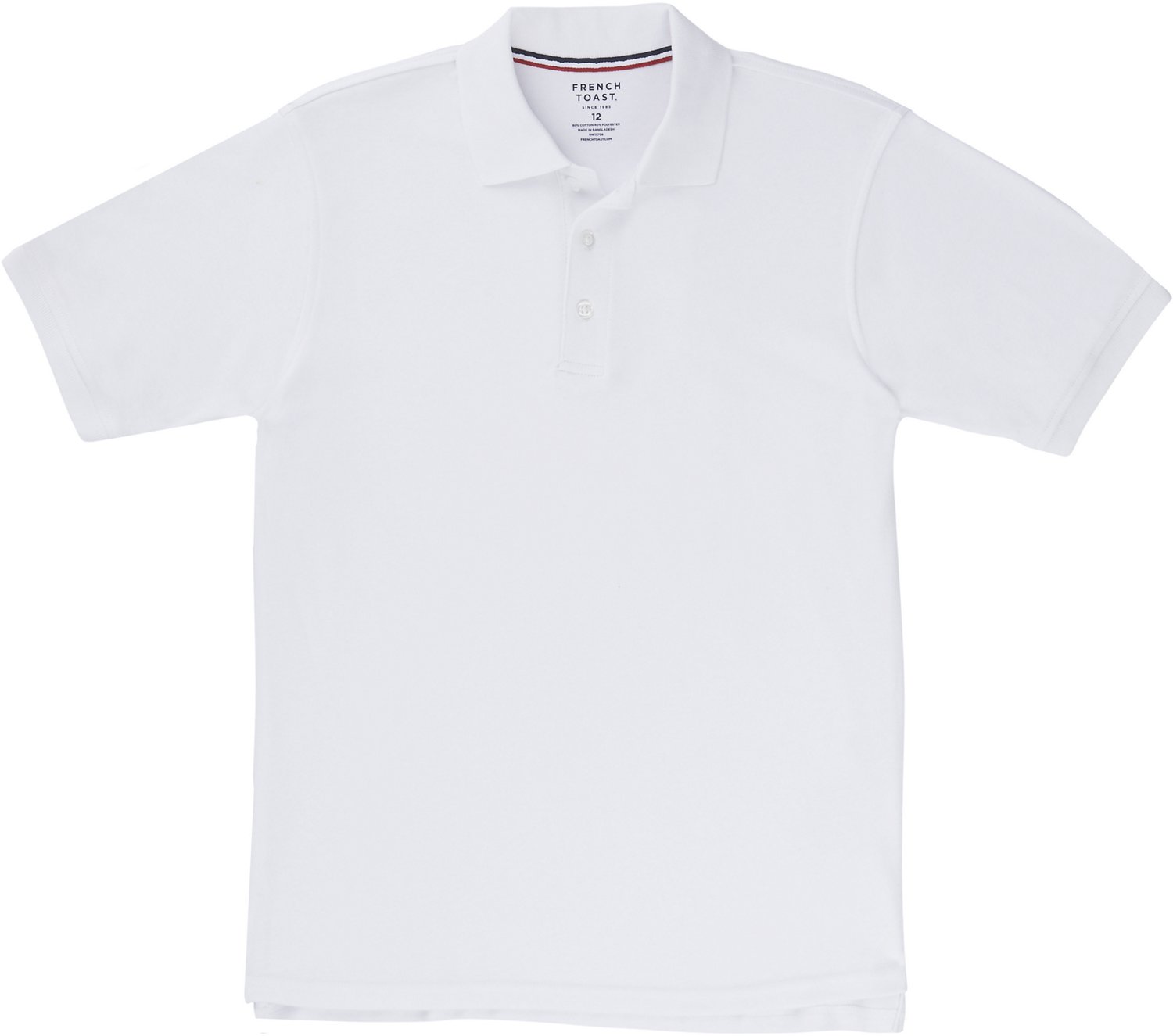 French Toast Boys' Short Sleeve Interlock Knit Polo Shirt